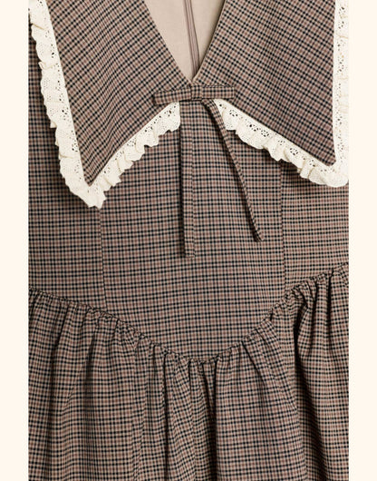 Timeless Plaid Dress Elara™