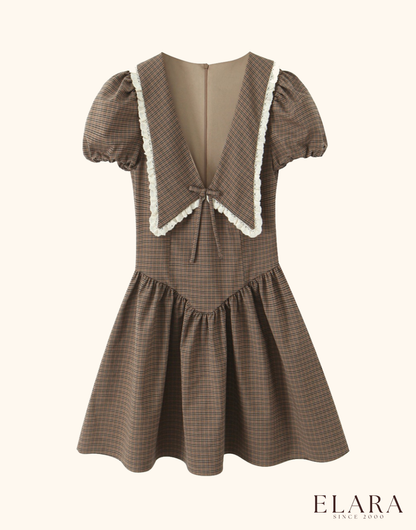 Timeless Plaid Dress Elara™