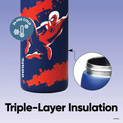 Spiderman Night Watch 32oz ~ FreeSip Water Bottle